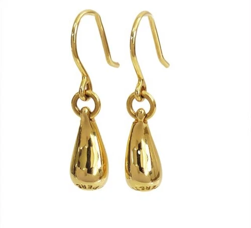Orecchini vintage Tiffany & Co. Elsa Peretti a goccia in oro giallo 18k FastShip