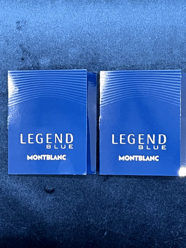 MONTBLANC LEGEND BLUE EAU DE PARFUM SAMPLE SIZE SPRAY 1.2 ML   0.04 FL OZ 2 pcs