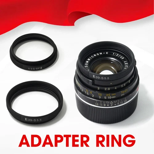 Lens Mount Adapter Ring for Leica E39 Filter   Summicron C (S5.5) Adapter New