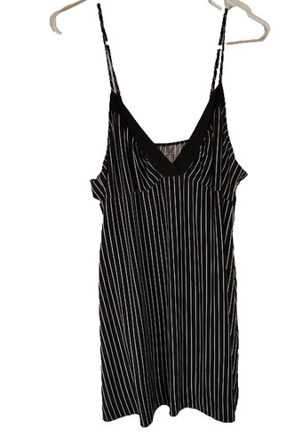 UNDERCOVER Abito Lingerie Pizzo Elasticizzato Secret Treasures Tg XL Sexy Nero Rigato