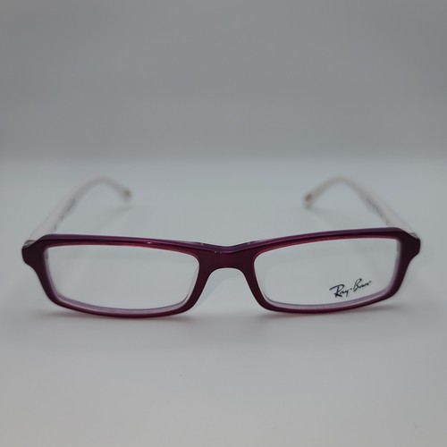 Ray Ban RB 5211 5005 Eyeglasses Purple White Full Rim Rectangular Frames Only
