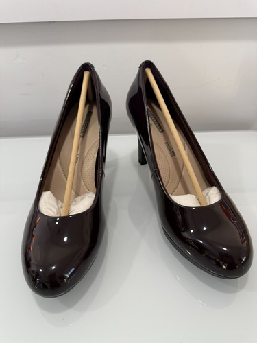 Clarks Adriel Viola Aubergine Pump Size 6