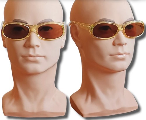 RARE! Vintage Oliver Peoples Vibe Yellow Translucent Women's Sunglasses *EUC!*❤️