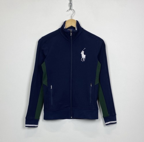 LAUREN RALPH LAUREN Polo Ralph Lauren Wimbledon Tennis Zip Felpa Track Jacket Donna Taglia S Blu