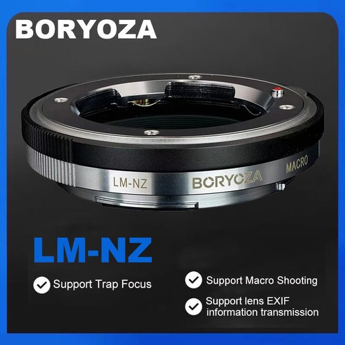 BORYOZA LM NZ Macro Close up Lens Mount Adapter Ring for Leica M Lens to Nikon Z