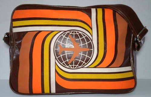 BAGGU BORSA MESSENGER SKYLINE RETRÒ MARRONE