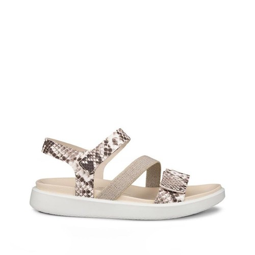 ECCO Women's Flowt 2 Strap in Bright White Imperial Purple