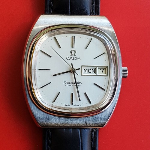 VINTAGE 1979 MEN OMEGA SEAMASTER CAL 1020 SS AUTOMATIC DAY DATE SERVICED