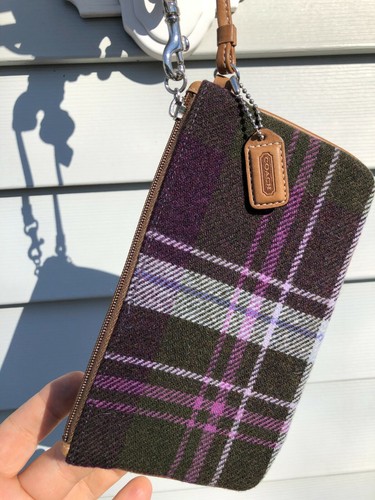 COACH PURSE CLUTCH 7"x4" BAG VERY NICE SHAPE  WITH COACH TAG  NO RESERVE!