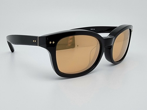 Linda Farrow LFL 275 3 Gloss Black Frame G Mirror Lens Sunglasses Japan 53mm