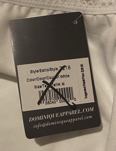 VETEMENTS Slip Dominque Apparel bianco nuovo taglia media
