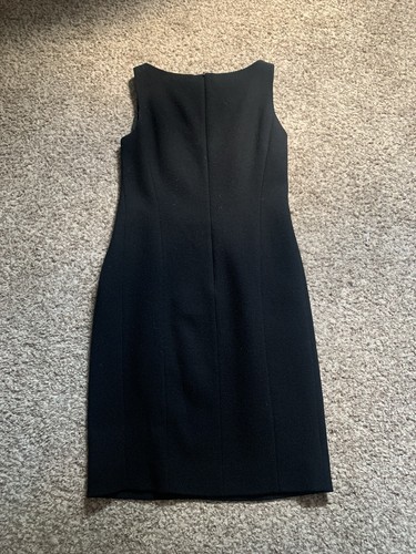 Abito Moschino Couture lana nera LBD cocktail party sexy taglia 42 usa 10