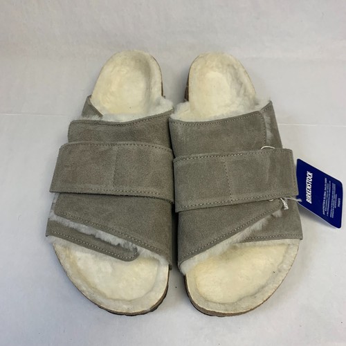 VEJA Birkenstock Nuovo con Scatola Kyoto Shearling Stone Moneta Pelle Scamosciato Nar Taglia Selezionata
