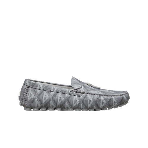 DIOR X JORDAN Dior Loafer Dior Gray Grained Leather CD Diamond Motif