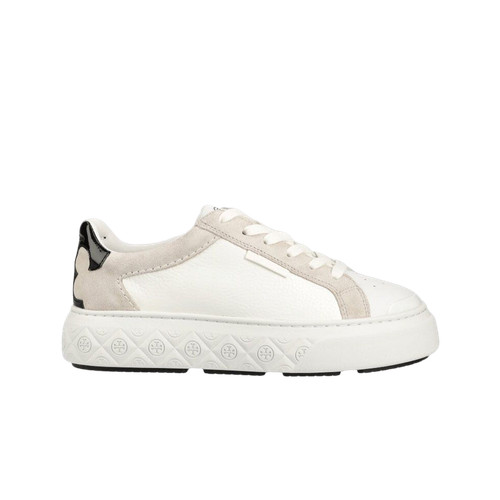 (W) Tory Burch Ladybug Sneaker Titanium White Black
