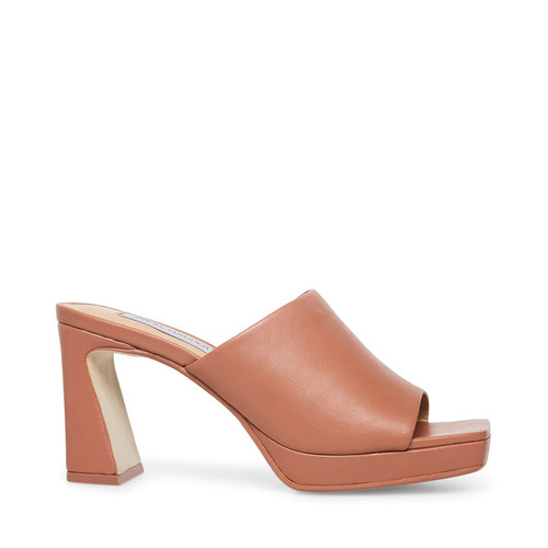 NUOVO Steve Madden Donna Dedicati Sandali Tacchi Blush Pelle TAGLIA 10 Nuovi con scatola
