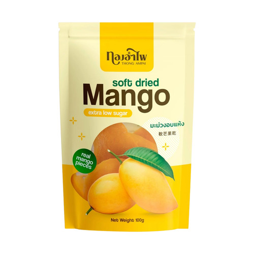 MANGO ESSICCATO MORBIDO   Naturalmente dolce ed extra basso contenuto di zucchero!   Dessert Thailandese   100g sacchetto