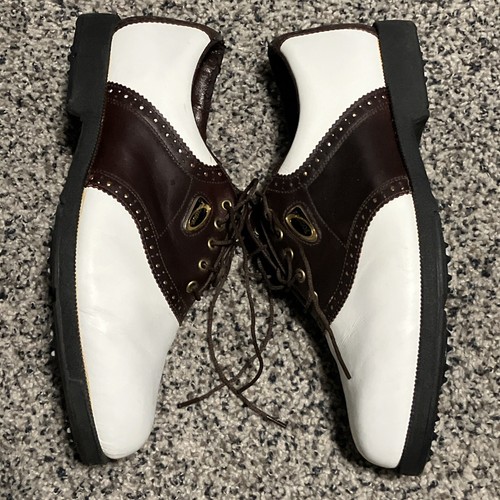 FootJoy SoftJoys Sierra Treks Saddle Shoe Two Tone Mens Size 9 Width W #58941