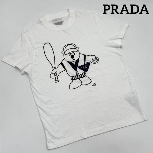 Rara T Shirt PRADA 2008 Olimpiadi di Pechino Edizione Limitata XS Manica Corta Bianca