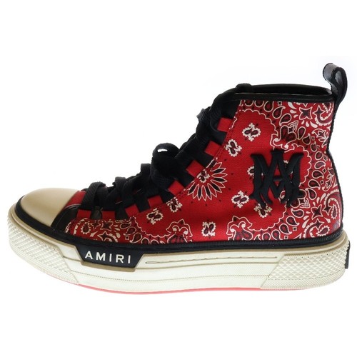 AMIRI SNEAKERS Amiri 22Aw Bandana Ma Court High Bandana High Cut Sneakers Red 43 IBK71