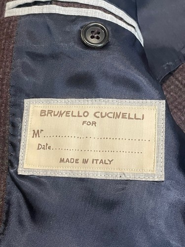 BRUNELLO CUCINELLI Sport Coat 54 44 Lana Wool Cashmere Silk Jacket Blazer