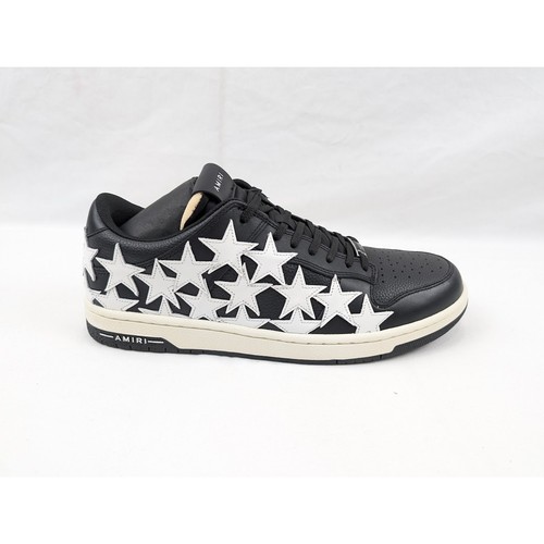AMIRI SNEAKERS Amiri Stars Low Top Sneakers in Black White BNWB 46