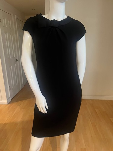 ABITO TUBINO MOSCHINO VINTAGE ANNI 2000 COLLETTO FIOCCO TAGLIA 6 US