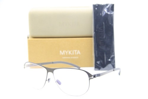 NEW MYKITA NO. 1 LUCIEN COL. 012 BLACK GREY AUTHENTIC EYEGLASSES W CASE 57 12
