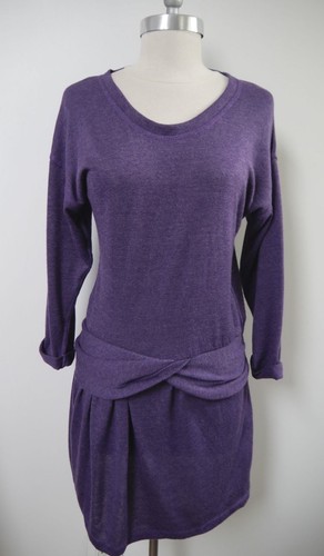 ISABEL MARANT ETOILE mini abito in maglia viola taglia 1 small