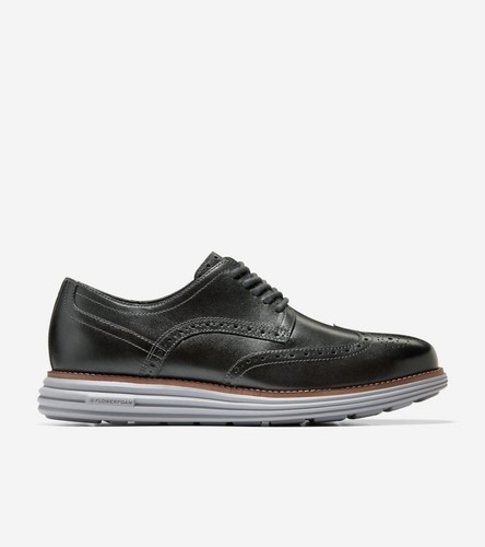 RENS ORIGINAL Cole Haan Men's Original Grand Remastered Wingtip Oxford Lava Smoke Dark Natural