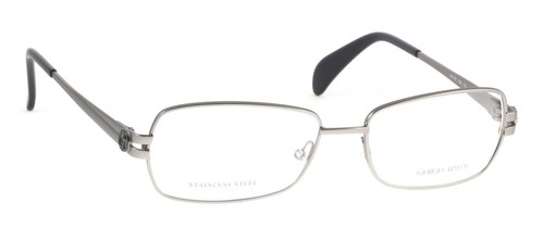 GIORGIO ARMANI GA797 R80 GUNMETAL NEW METAL ITALY EYEGLASSES FRAME 52 15 135 RX