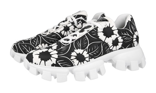 Sneaker Prada Cloudbust Thunder Flower   2EG404   nero bianco   8 5 42 5
