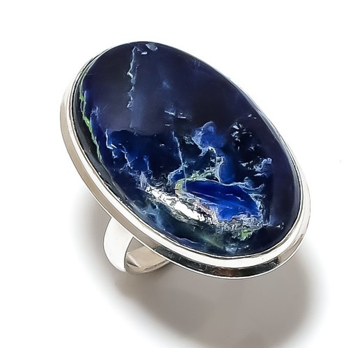 Sodalite Gemstone 925 Sterling Silver Gift Jewelry Ring Size 8 X Mas Gift S393
