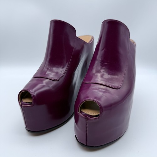 VANS Sandali Dries Van Noten viola plateau zeppa décolleté punta aperta donna taglia US 6 5
