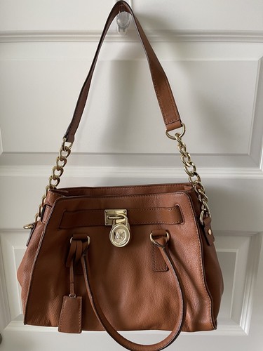 Borsa a mano Michael Kors Grande In Pelle Hamilton East West Marrone Borsa a mano Tote
