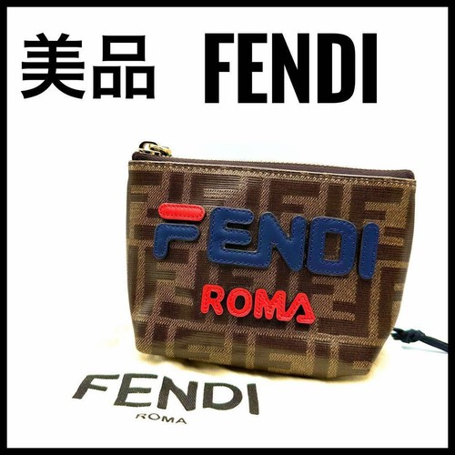 Fendi Women Zucca Pouch Fira Collaboration 7N0097 Limited Edition VHTF Popular P