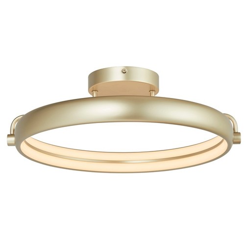 Abra Lighting Rave 1Lt 18" Dual LED Ring Flushmount  Silver   30083FM TS Rave