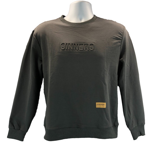 ESSENTIALS HuaQuan HQ Sinners Mens Sz XL Gray Stretch Athletic Long Sleeve Warmup Shirt