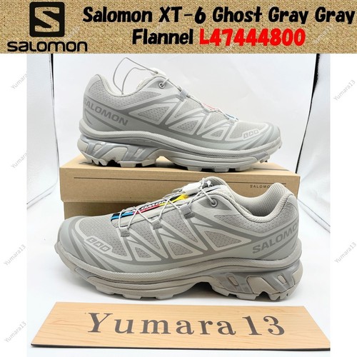 Salomon XT 6 Ghost Gray Gray Flannel L47444800 Men's Size