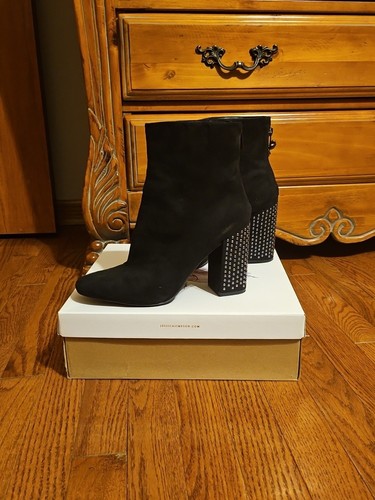 Jessica Simpson camoscio sintetico nero taglia 9 5 M