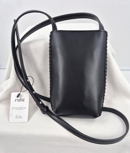 AWAY Freya Phone Sling   Black Faux Leather by rubi   NWT