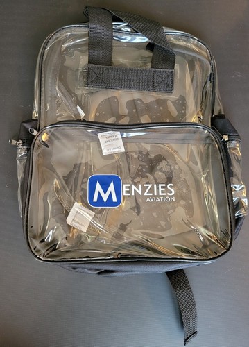 BOYY Menzies Aviation Backpack (Clear & Black) kids boys girls Unisex  4 Pockets