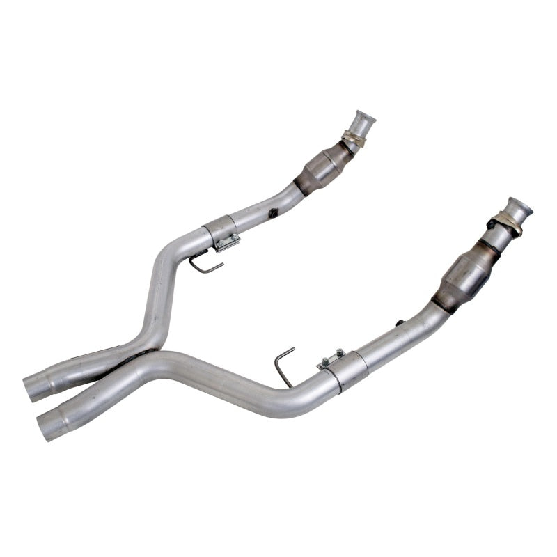 BBK 05 10 Mustang 4.6 GT High Flow X Pipe With Catalytic Converters   2 3/4