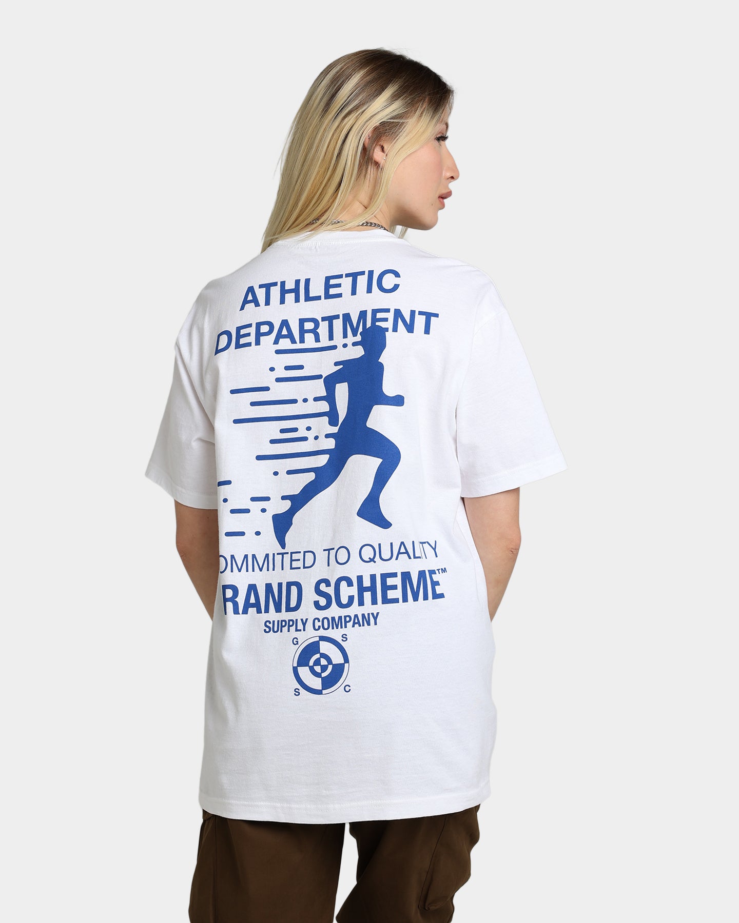 Grand Scheme Athletic Department T Shirt White