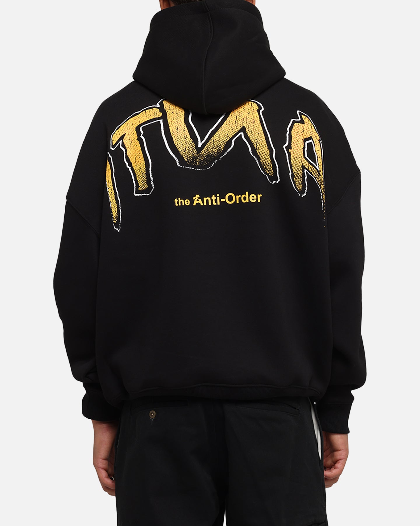 The Anti Order Anti Collegate Boxy Hoodie Black