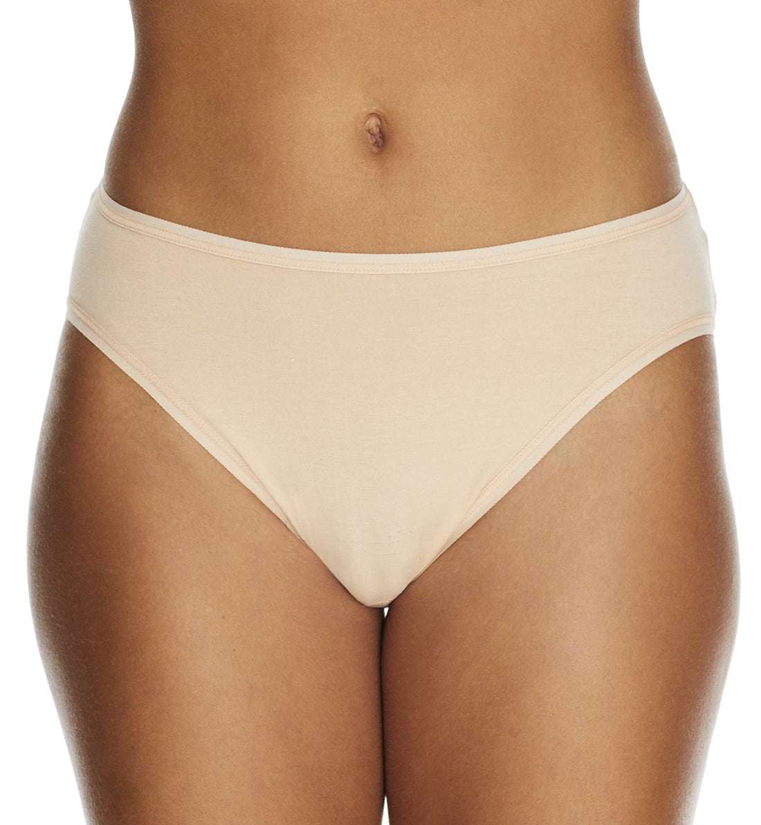 Hanky Panky Supima Cotton High Cut Brief (892264)   Chai