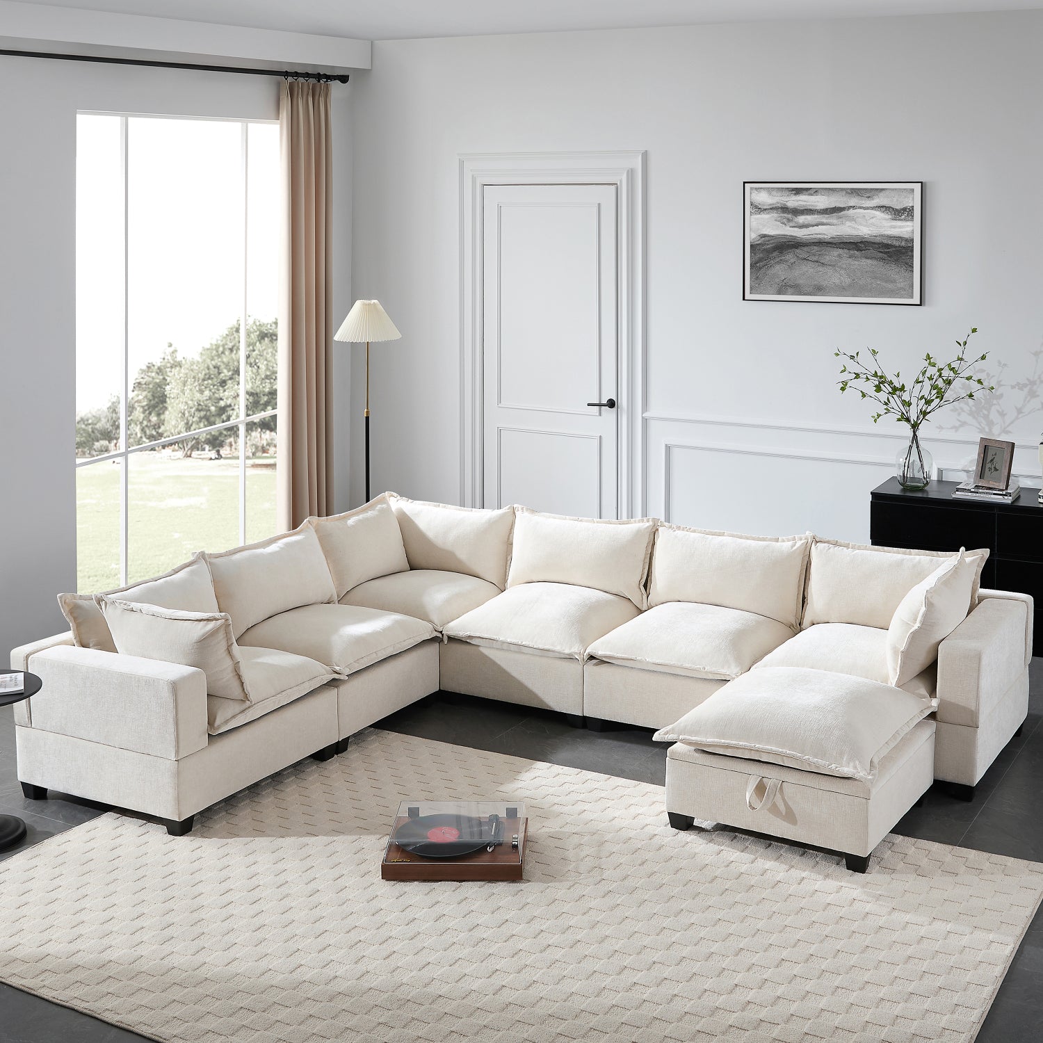 2594 Streamdale 118" Modular Sectional Sofa with Ottoman