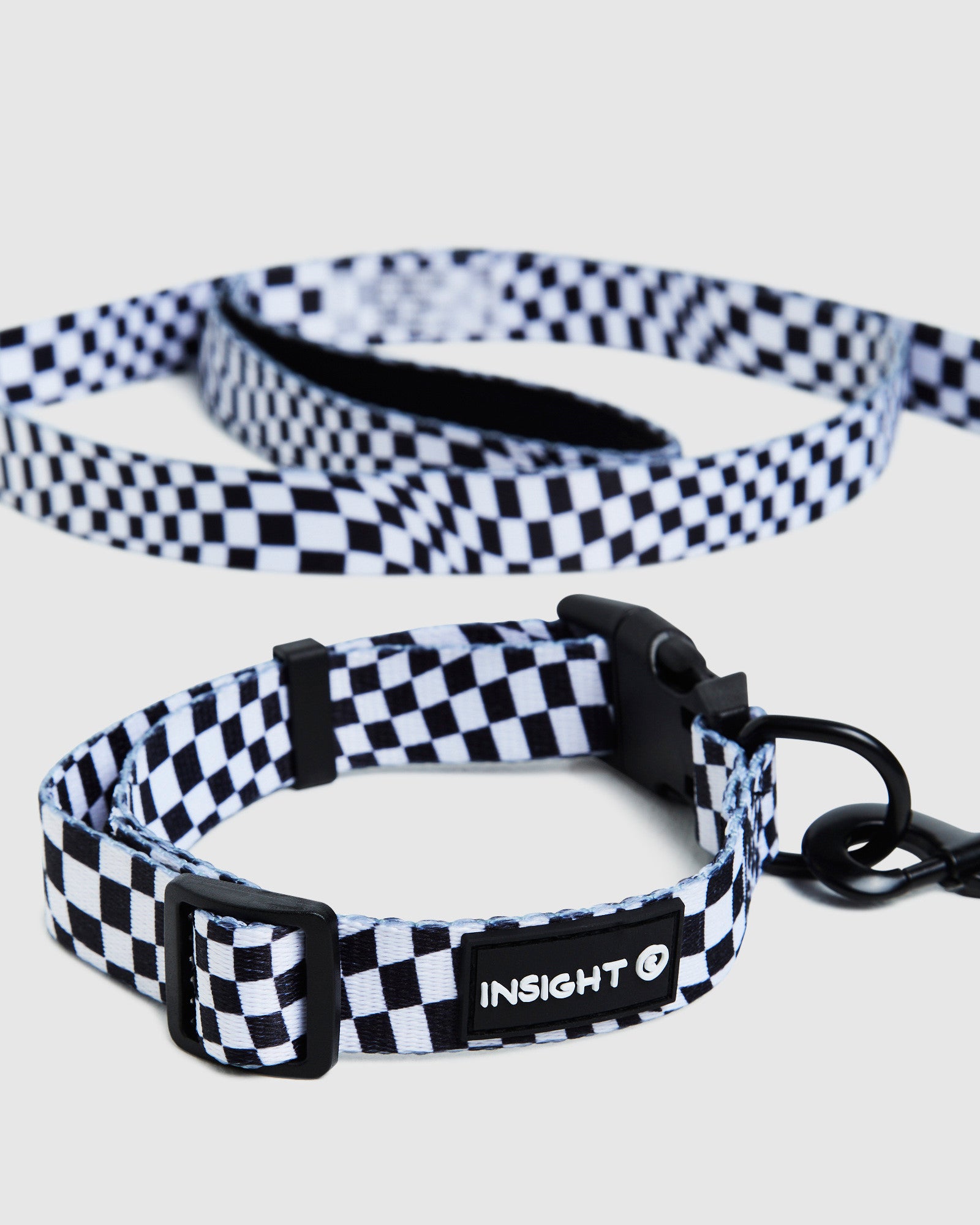 INSIGHT Tripped Out Dog Collar and Lead Set