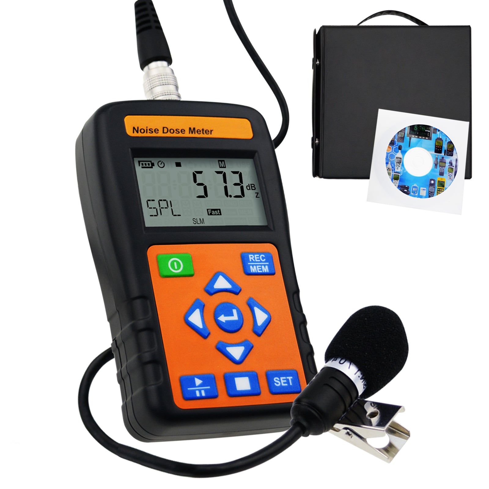 TEKCOPLUS LTD. ST 130 Noise Dose Meter (Dosimeter) w/ USB port PC Interface Personal and Occupational Noise Tester