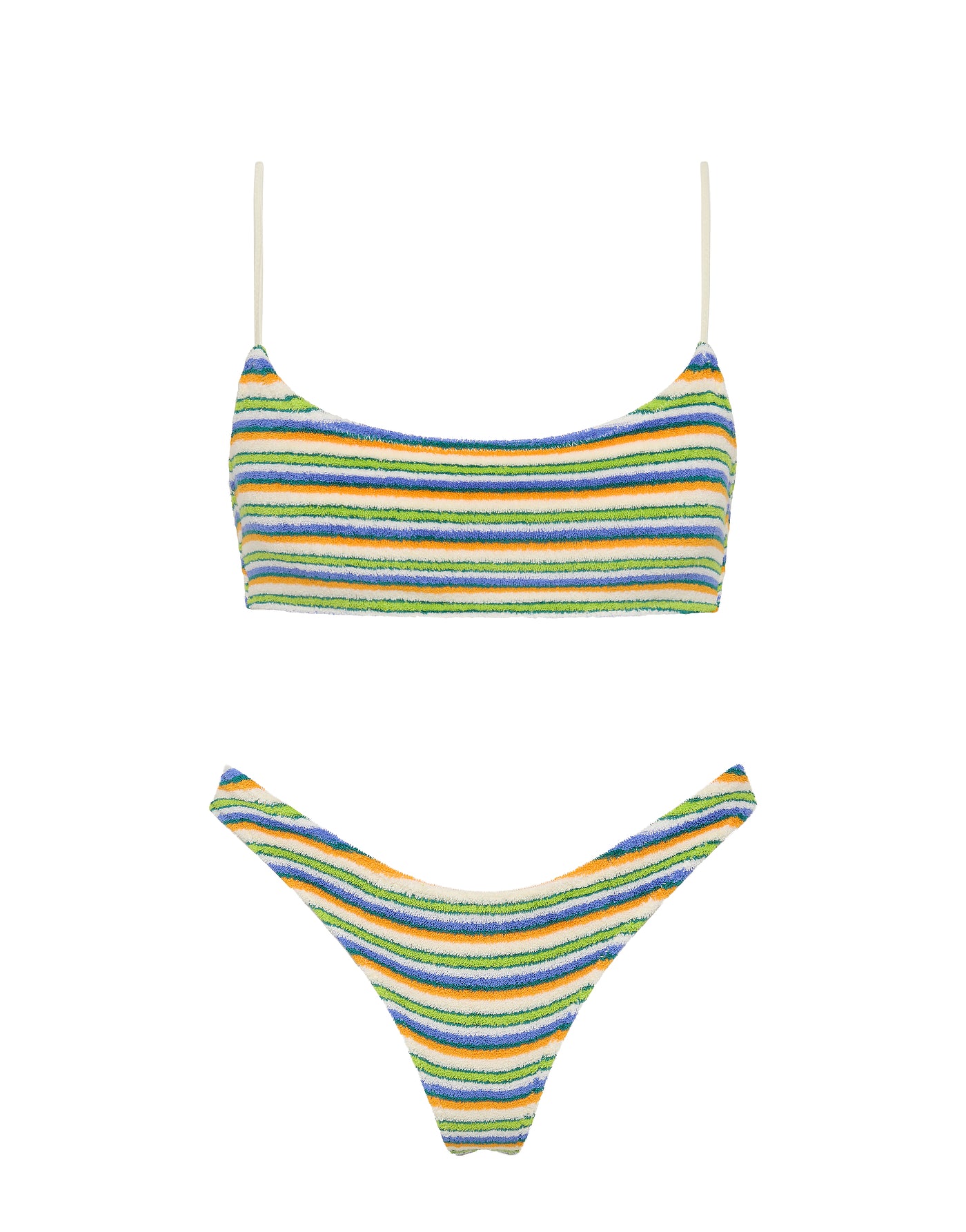 TRIANGL MICA   POPI Terry Towelling Crop Bikini Set